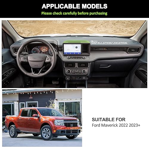 Miniatura 2 de Bandeja de almacenamiento para consola central Maverick 2023 2022, 2022, compatible con Ford Maverick 2022 2023, caja organizadora de tablero,