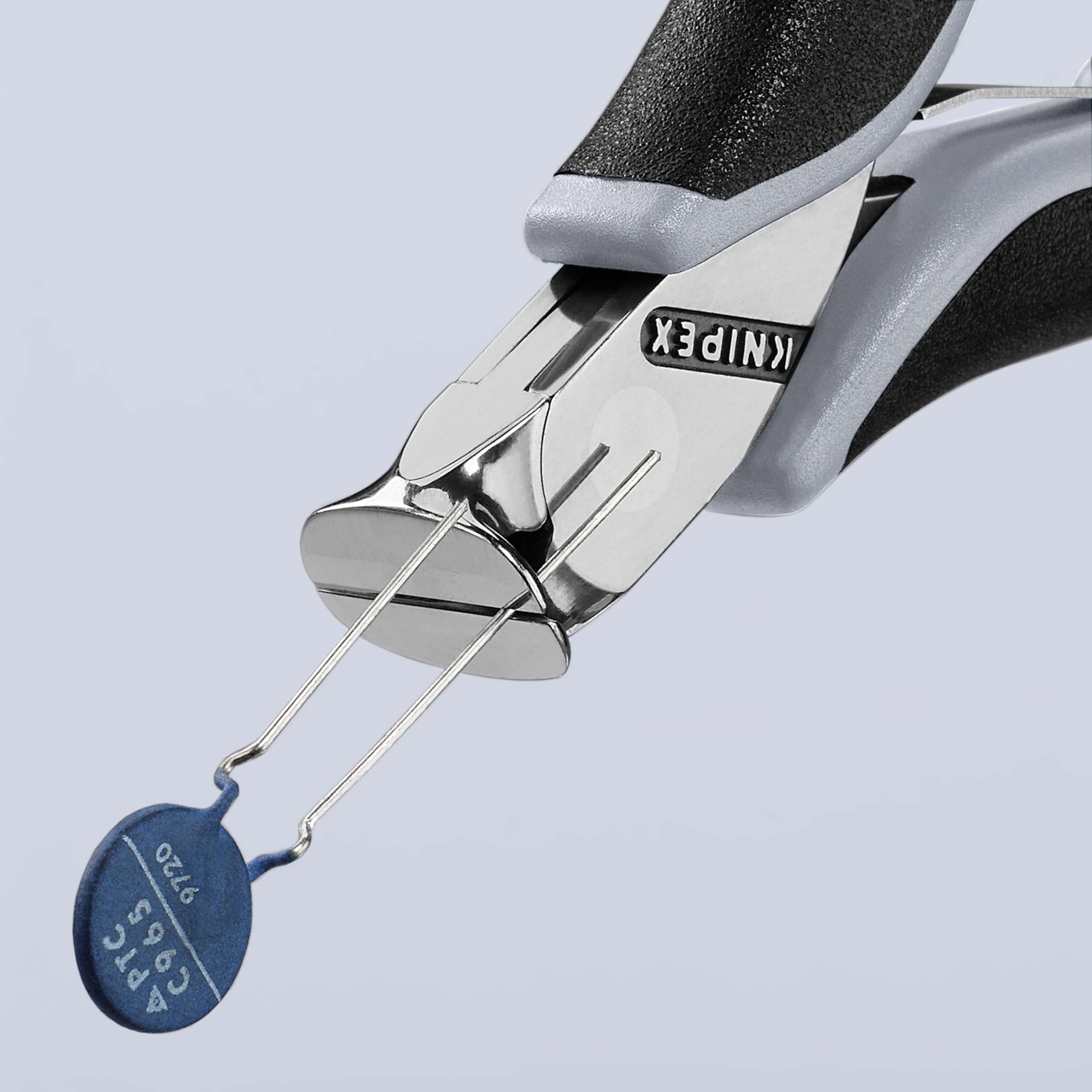 KNIPEX Elektronik-Vornschneider ESD mit Mehrkomponenten-Hüllen 115 mm, 64 12 115 ESD