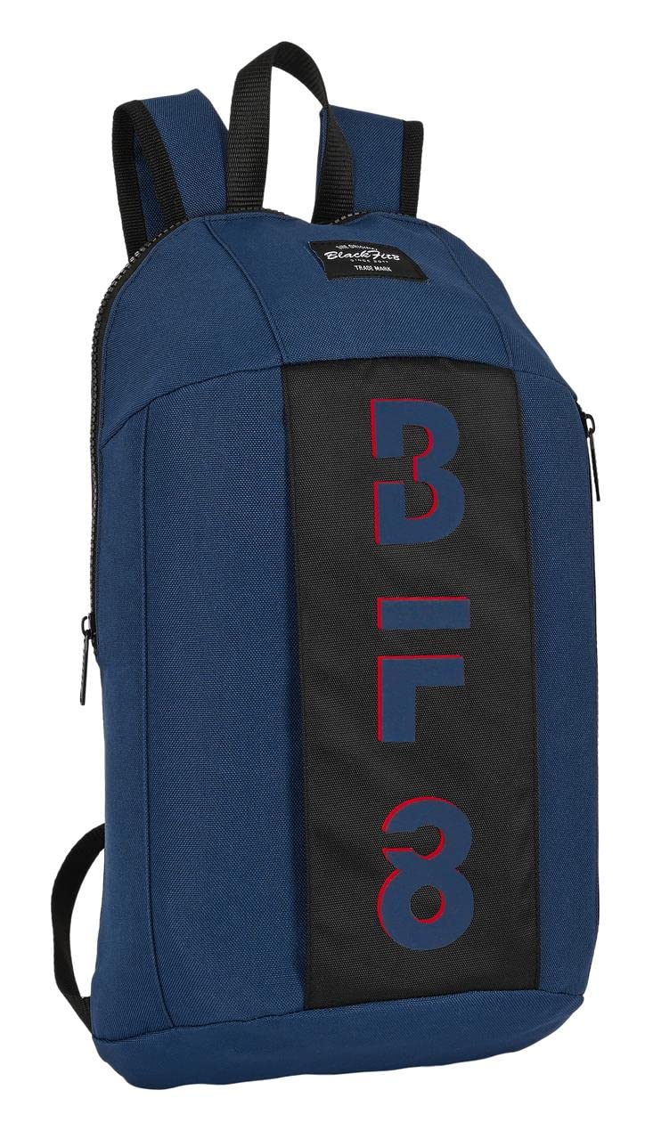 Safta -Mini Backpack Vertical Zipper Recycl. Blackfit8 Urban 22X39X10Cm, Multi-Color (642245821)