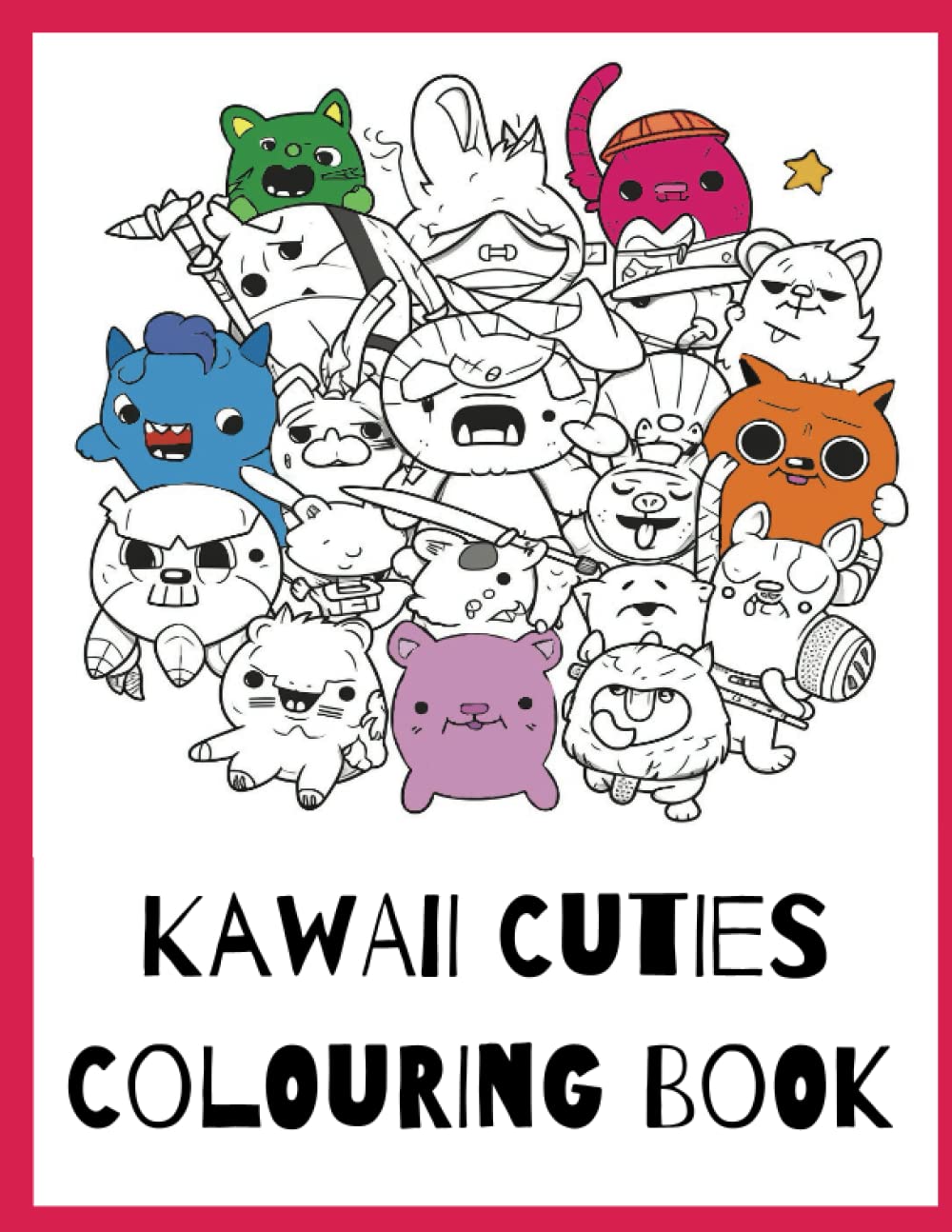 Livre de coloriage Kawaii Cuties, le cadeau d'anniversaire idéal pour les enfants