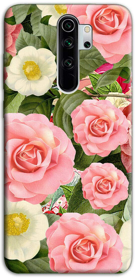 Mixroom - Cover Custodia Back case In TPU Silicone Morbida Per Xiaomi Redmi Note 8 (2021) Fantasia Mazzo di rose U910