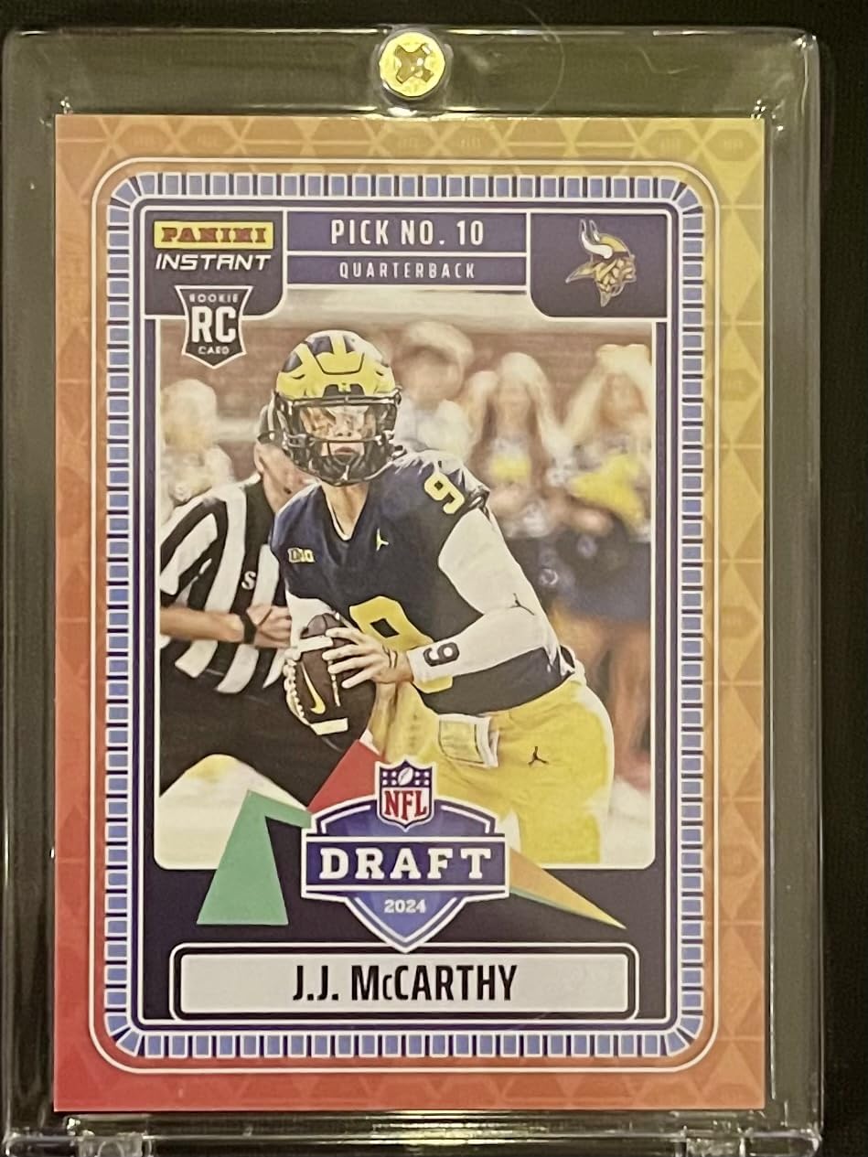 Amazon.com: 2024 Panini Instant J.J. McCarthy RC #NFLDN-1 - '24