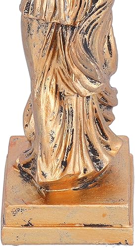 Miniatura 8 de Yosoo Estatua de la diosa de la victoria, escultura de diosa griega para oficina en casa, adorno de Esktop, regalo de cumpleaños (M-latón)