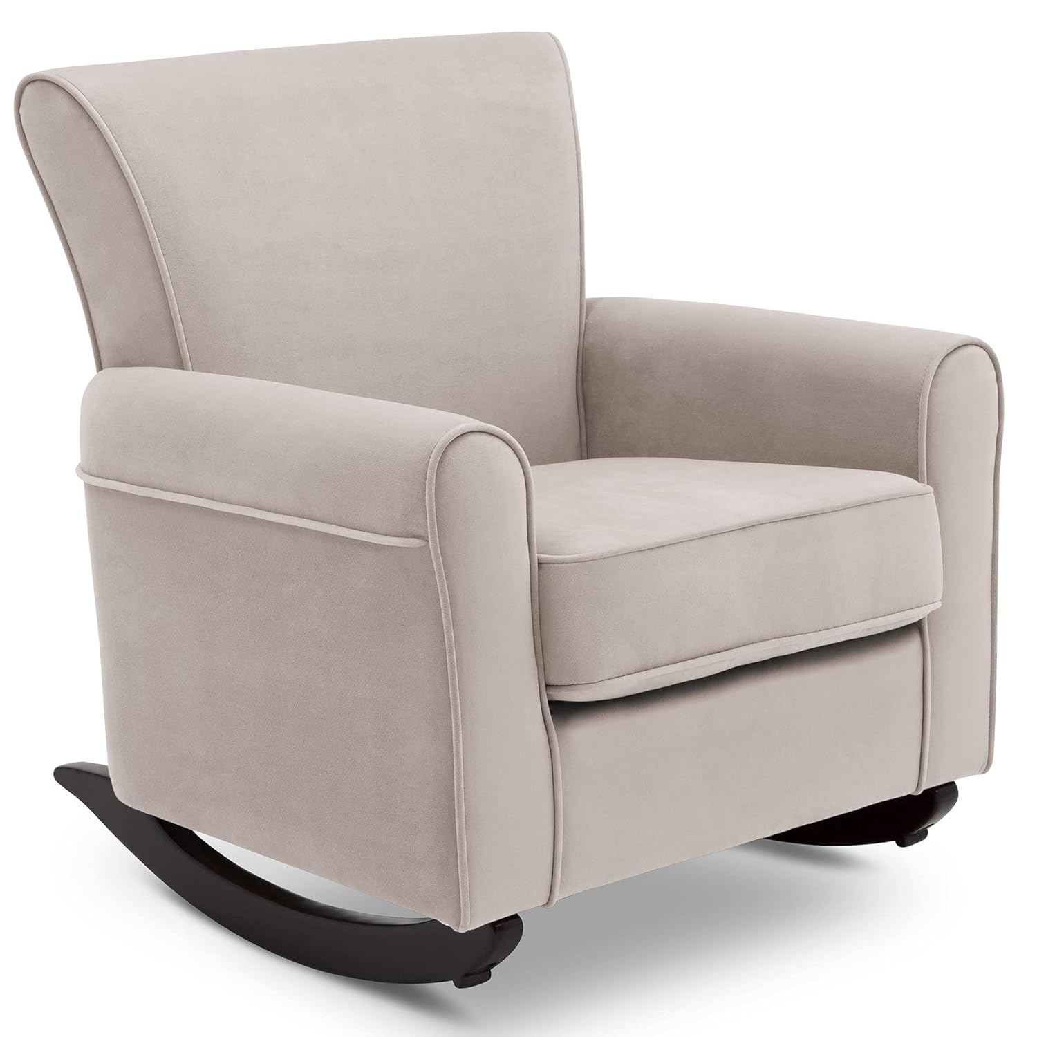 Delta Children Lancaster Rocking Chair with LiveSmart Spill-Proof Fabric - Linen Nursery Glider for Parents & Babies