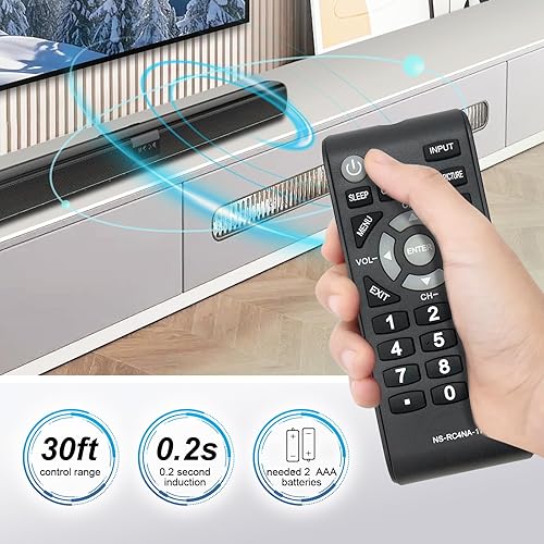 Miniatura 2 de Beyution NS-RC4NA-17 - Control remoto de repuesto para Insignia TV NS24D310NA17 NS-24D310NA17 NS24D510MX17 NS-24D510MX17 NS24D510NA17 NS-24D510NA17