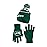 Ultra Game NFL Official Youth Super Soft Winter Beanie Knit Hat with Extra Warm Touch Screen Gloves, New York Jets, Team Color 2, 1SIZE