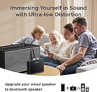 Vista 6 de UGREEN Receptor Bluetooth 6.0 con LDAC, adaptador de audio inalámbrico de alta resolución con baja latencia, para estéreo