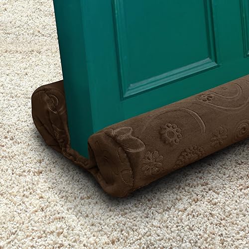 Tapón de puerta de doble cara, burlete de ruido, brisa, bloqueador de corrientes de aire, lavable, tira de sellado debajo de la puerta, protector de