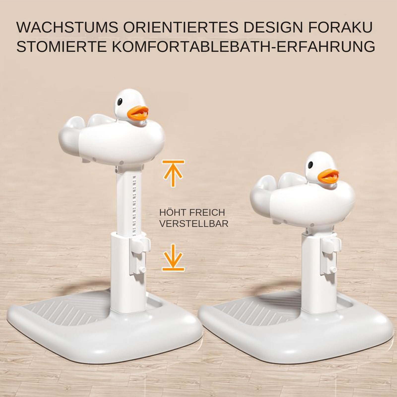 Baby Shower Stehstütze - Baby-Bad Stehdusche für Kinder von 6-36 Monaten - Rutschfeste Basis Ergonomischer Halter Für Babys Badezimmer