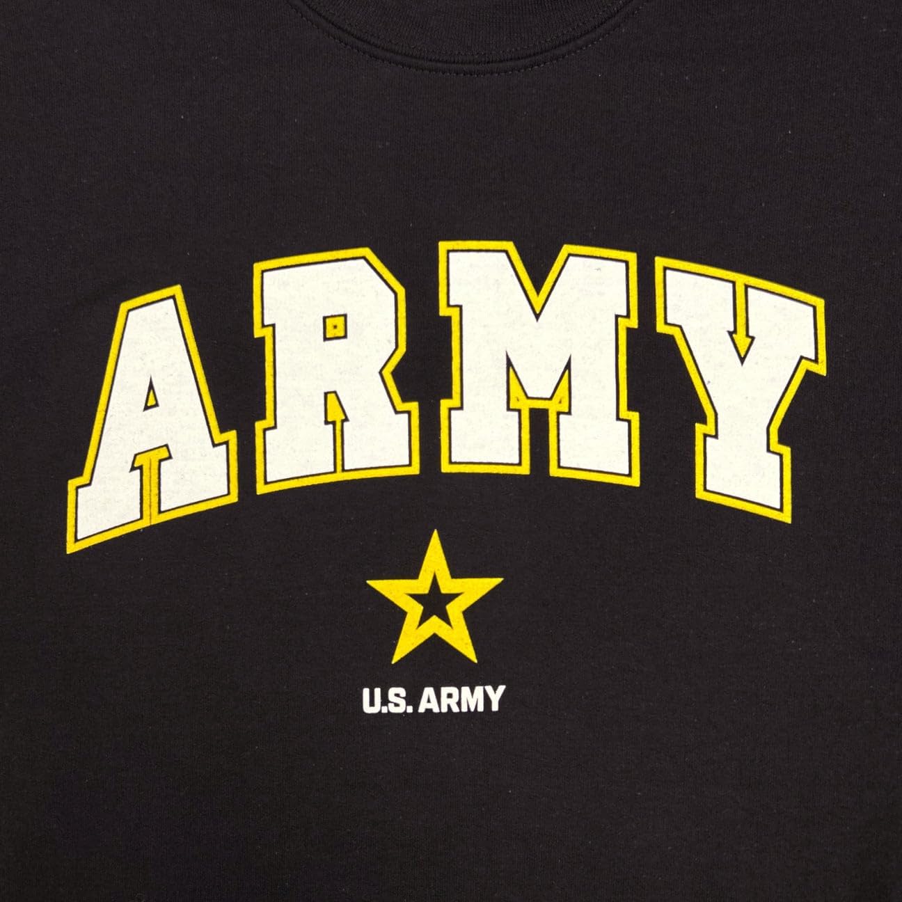 Armed Forces Gear Men's US Army Arch Star Crewneck Sweatshirt - Official Licensed US Army Sweatshirts for Men - Image 3