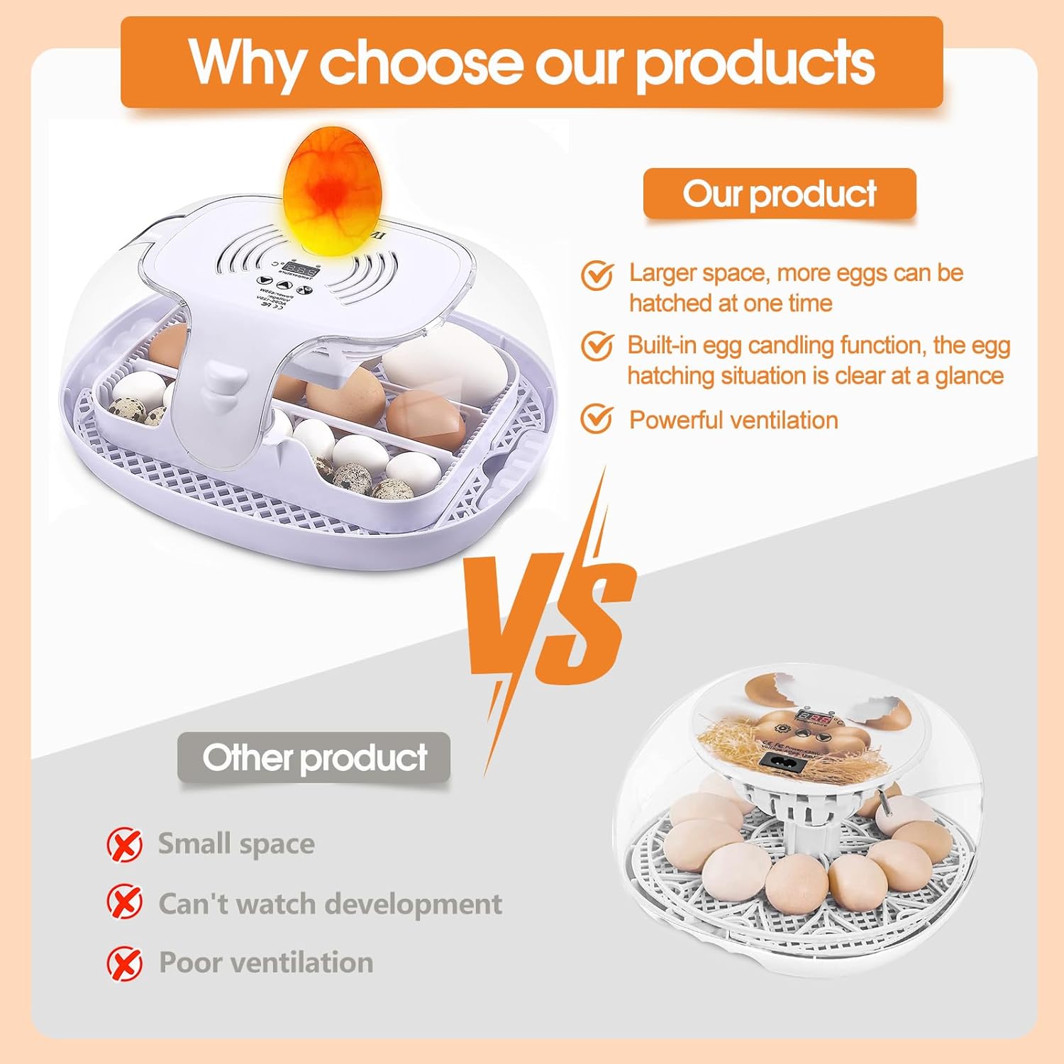 Using the LED egg candler