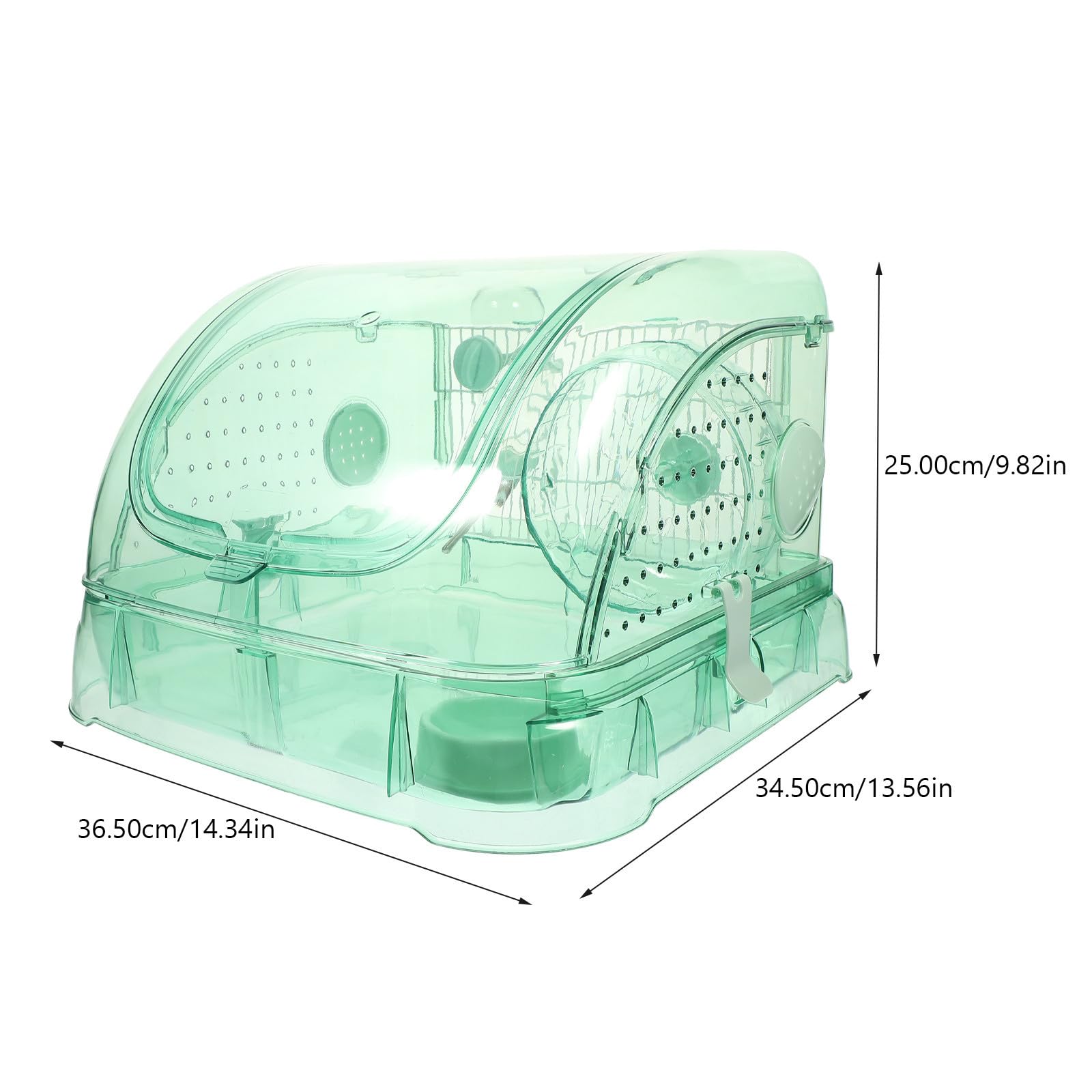 Levemolo 1 Satz Transparenter Hamsterkäfig aus Acryl Atmungsaktives und Sicheres Hamsterhaus für Kleine Mäuse und Kleintiere als Haustierbehälter