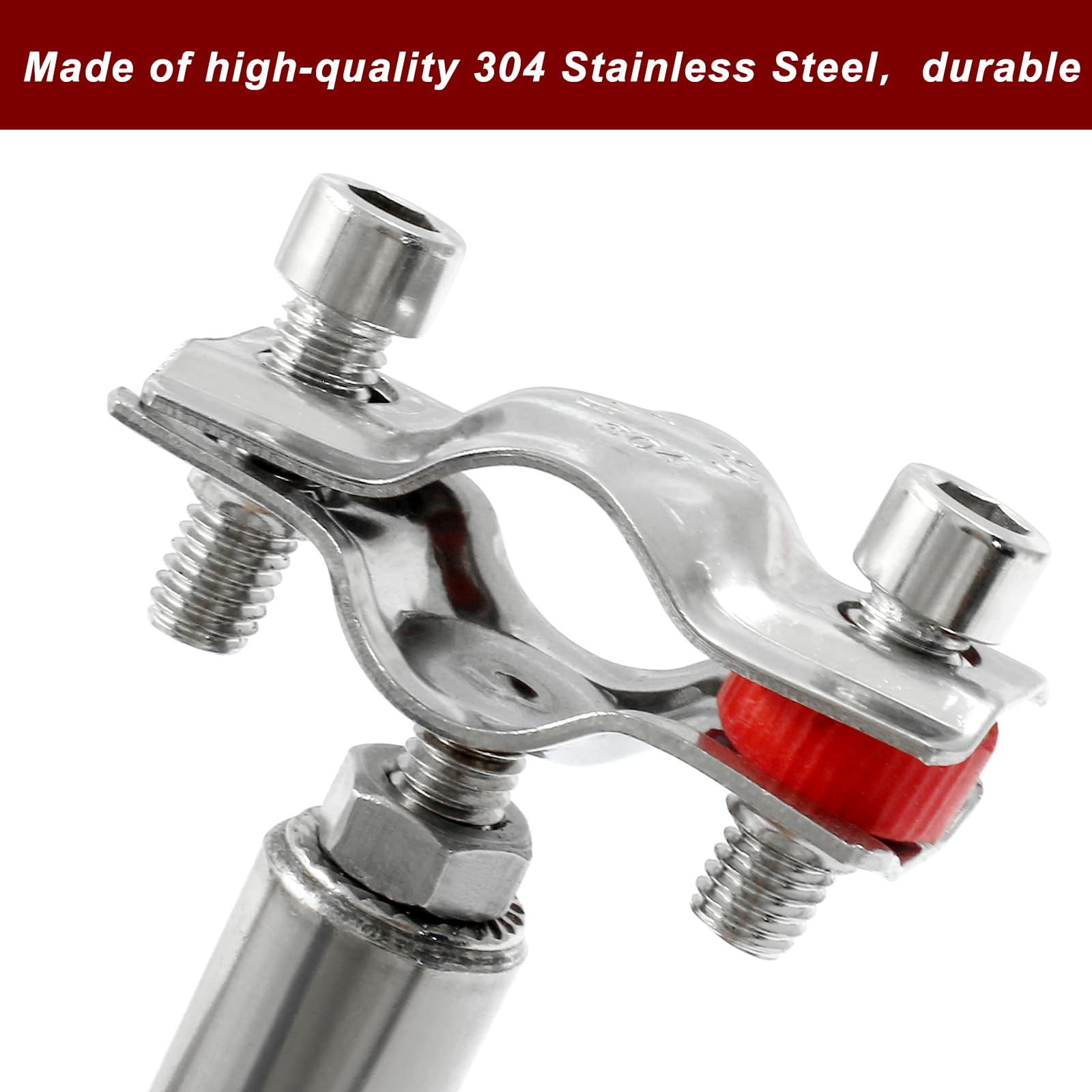 ITSELFER 10pcs Heavy Duty Galvanized Pipe Clamp U-Shaped Bracket For Wall Mounting Round Tube Strap Clamp For Water Pipe And Cable Fixing