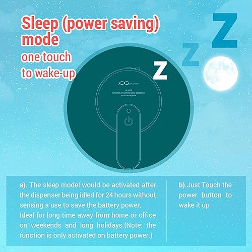 Miniatura 4 de Dispensador de jabón de espuma automático recargable, dispensador de jabón de manos espumoso sin contacto, 16.9 onzas, sensor infrarrojo mejorado,