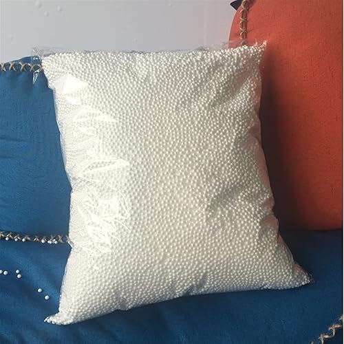 Miniatura 6 de Bolas de espuma blanca de 17.64 oz7.05 oz, relleno de puf, almohada para dormir, silla, sofá, relleno de cuentas (color  88.18 oz)