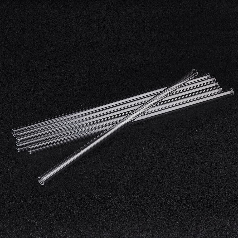 PH PandaHall 6 piezas tubo rígido acrílico transparente 35 cm 12 mm diámetro exterior 10 mm diámetro interior bricolaje iluminación