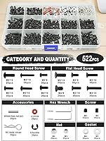 Vista 4 de Kit de herramientas RC Juego de destornilladores (plano, Phillips, hexagonal), soporte de metal, soporte de trabajo RC, kit de tornillos de 522