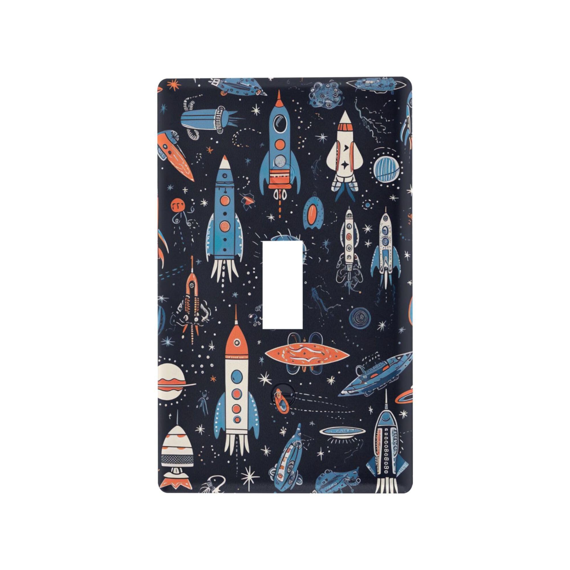 xigua Toggle Switch Wallplate Cartoon Flying Machine Switch Wall Plate Cover,Decorative Outlet Cover Switch Cover for Home Office Bedroom 4.53