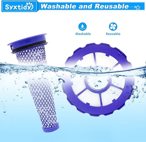 Miniatura 5 de Filtro de vacío para Dyson, filtros de repuesto para aspiradora completa Dyson DC50, DC 50 Animal y Multi Floor, Parte # 965081-01,965080-01