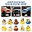 Arttyma Rubber Ducks in Bulk,Assortment Duckies for Jeep Ducking Floater Duck Bath Toys Party Favors (100-Pack)
