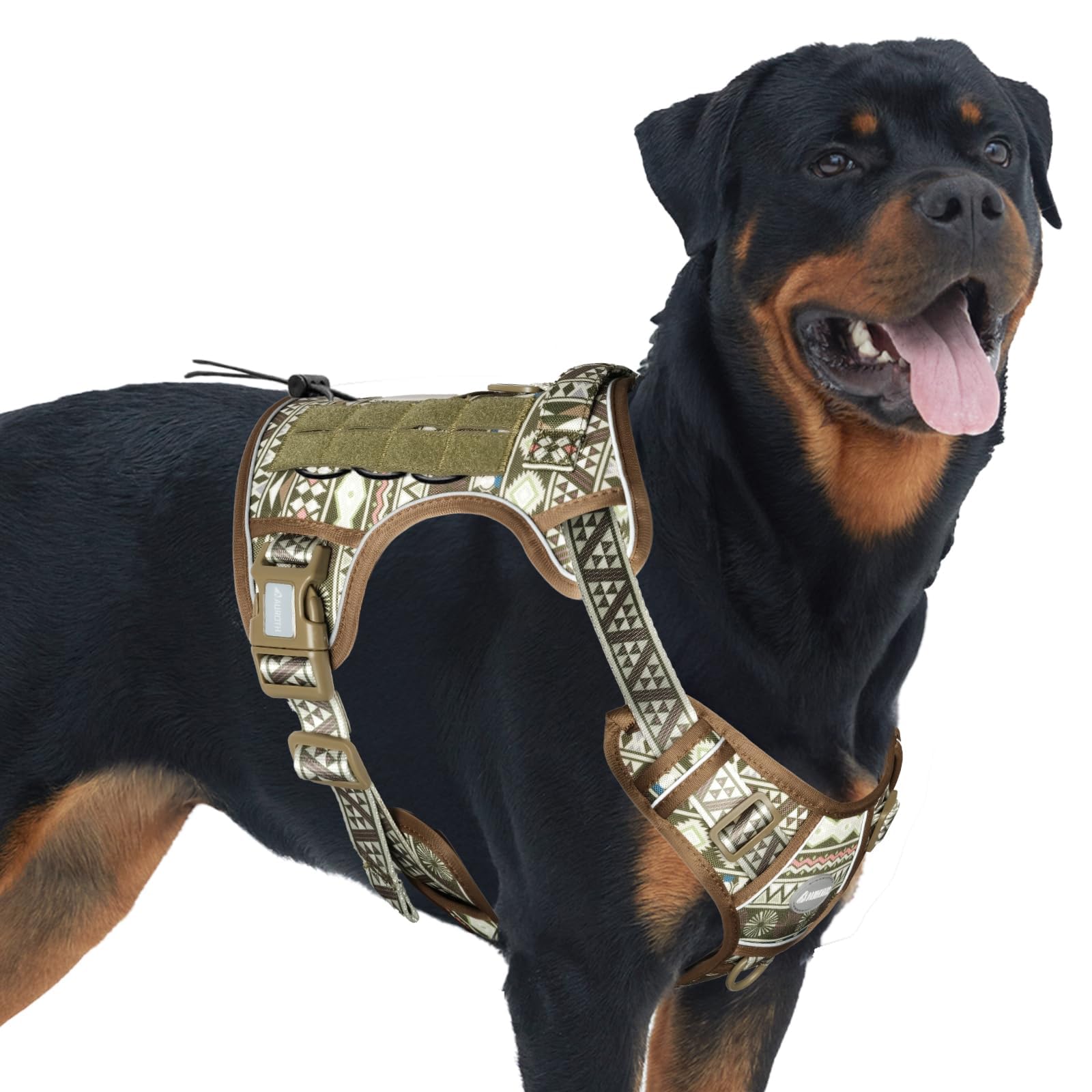 AUROTH Dog Harness for Large Dogs, No Pull Tactical Dog Vest Heavy Duty