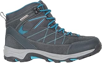 Mountain Warehouse Rapid Womens Waterproof Boots -Suede & Mesh Upper Walking Shoes, Durable Shoes, Rubber Outsole Ladies Hiking Boots – For Spring Summer, Camping