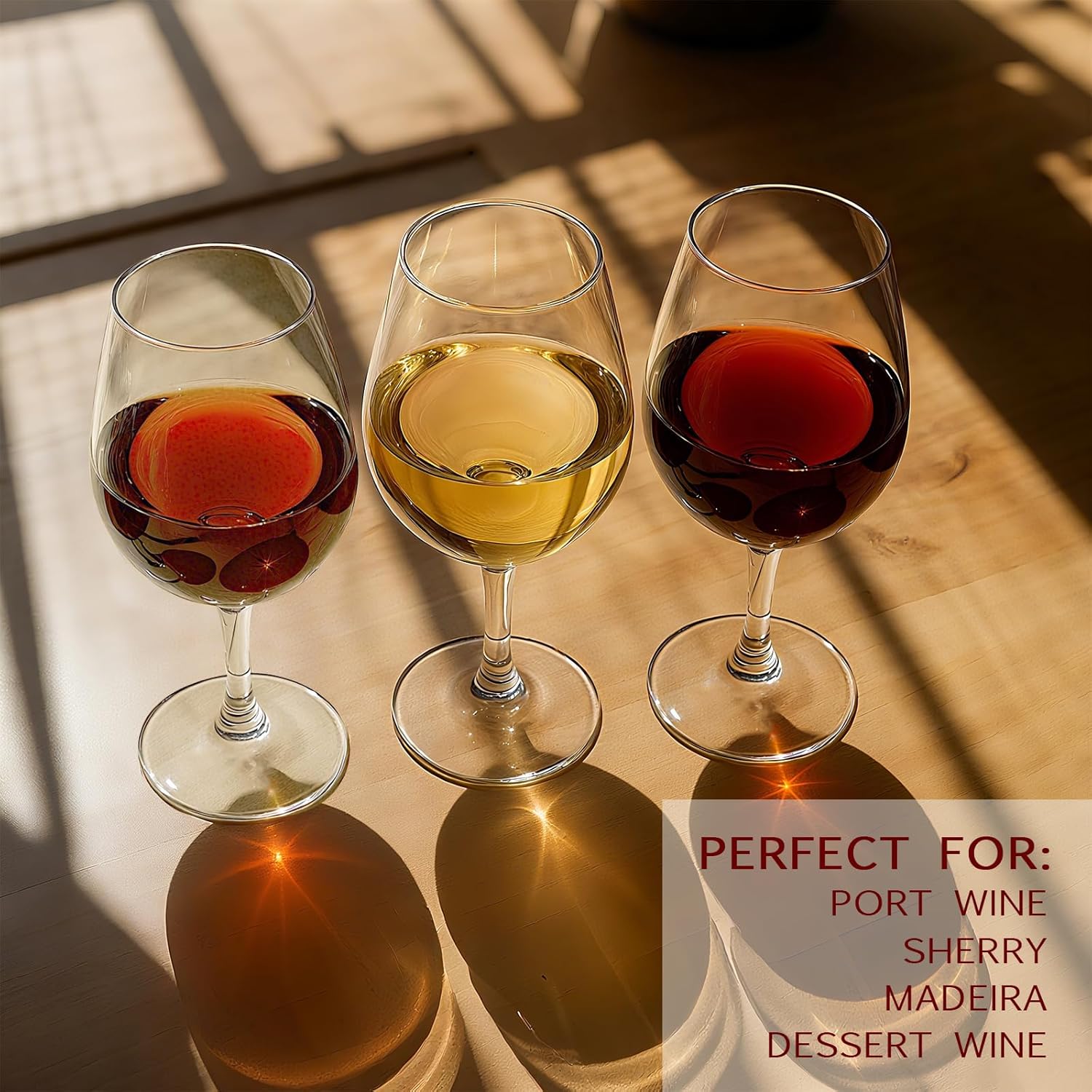 Physkoa Port Wine Glasses Set of 4 – 7 oz Crystal Sherry Glasses & Dessert Wine Tasting Glasses – Birthday Wedding Housewarming Gifts for Wine Lovers - Image 4