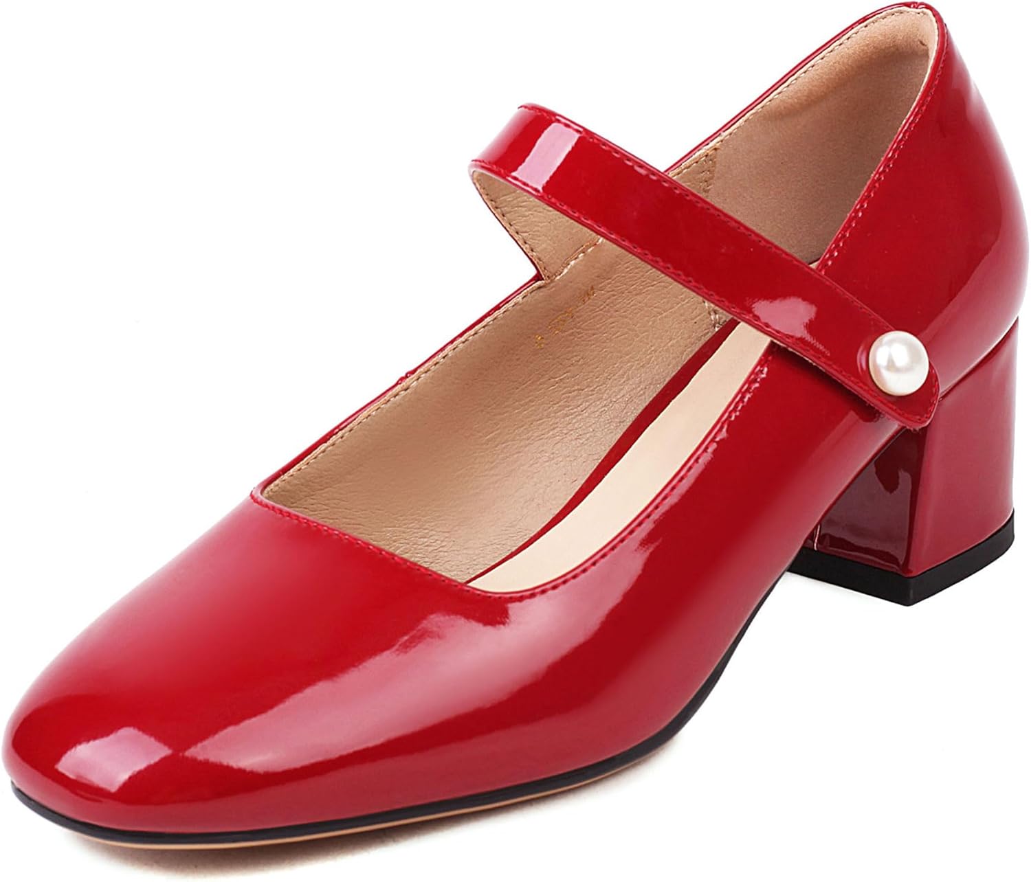 Naiyee Women Mary Jane Shoes - Chunky Heel Comfort