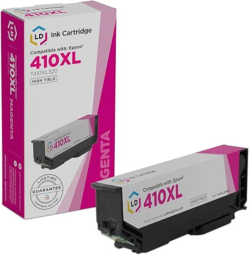 LD Productos Cartucho de tinta remanufacturado de repuesto para Epson T410XL320 (magenta)