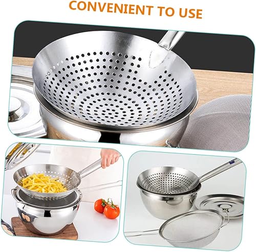 Miniatura 7 de Contenedor de grasa de tambor de aceite, recipientes de acero inoxidable, contenedor de espagueti, colador de olla caliente, cuchara, espumadera de