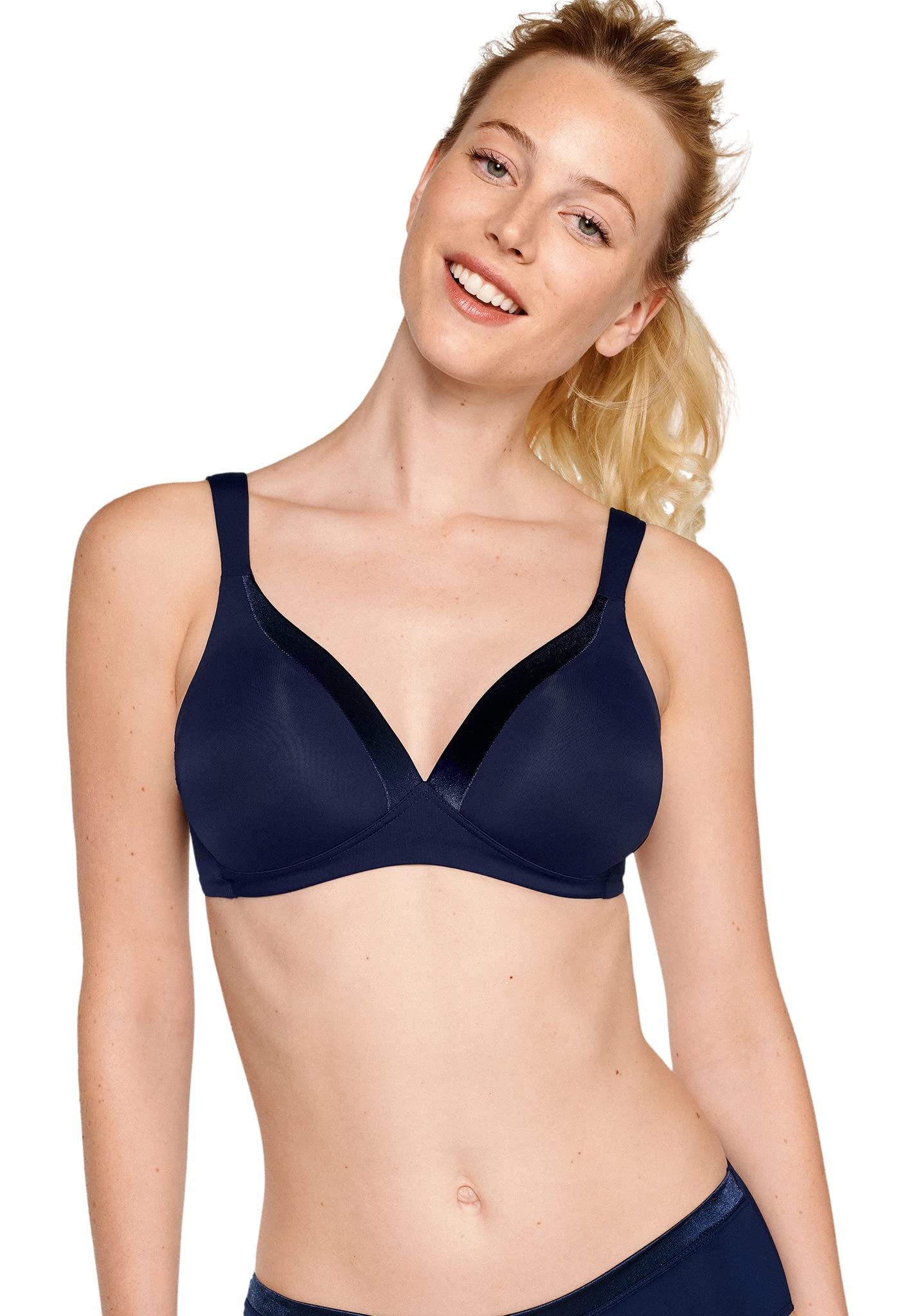 Naturana Women's Navy Non-Wired Padded Bra Everyday 5119 34D
