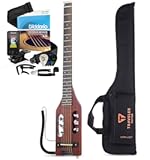 Traveler Guitar Ultra-Light Acoustic Guitar | Portable Acoustic-Electric Guitar | Full 24 3/4" Scale with Custom Gig Bag | D’Addario Phosphor Bronze Acoustic Guitar Strings and D'Addario Accessory Set