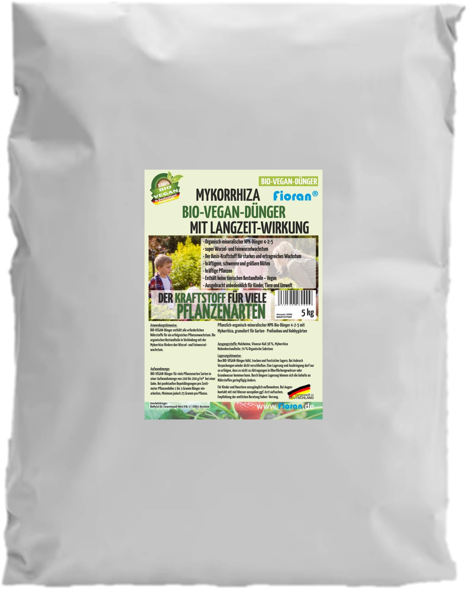 Bio Universaldünger mit Mykorrhiza organischer Bio-Vegan Dünger mit Langzeitwirkung … (15)