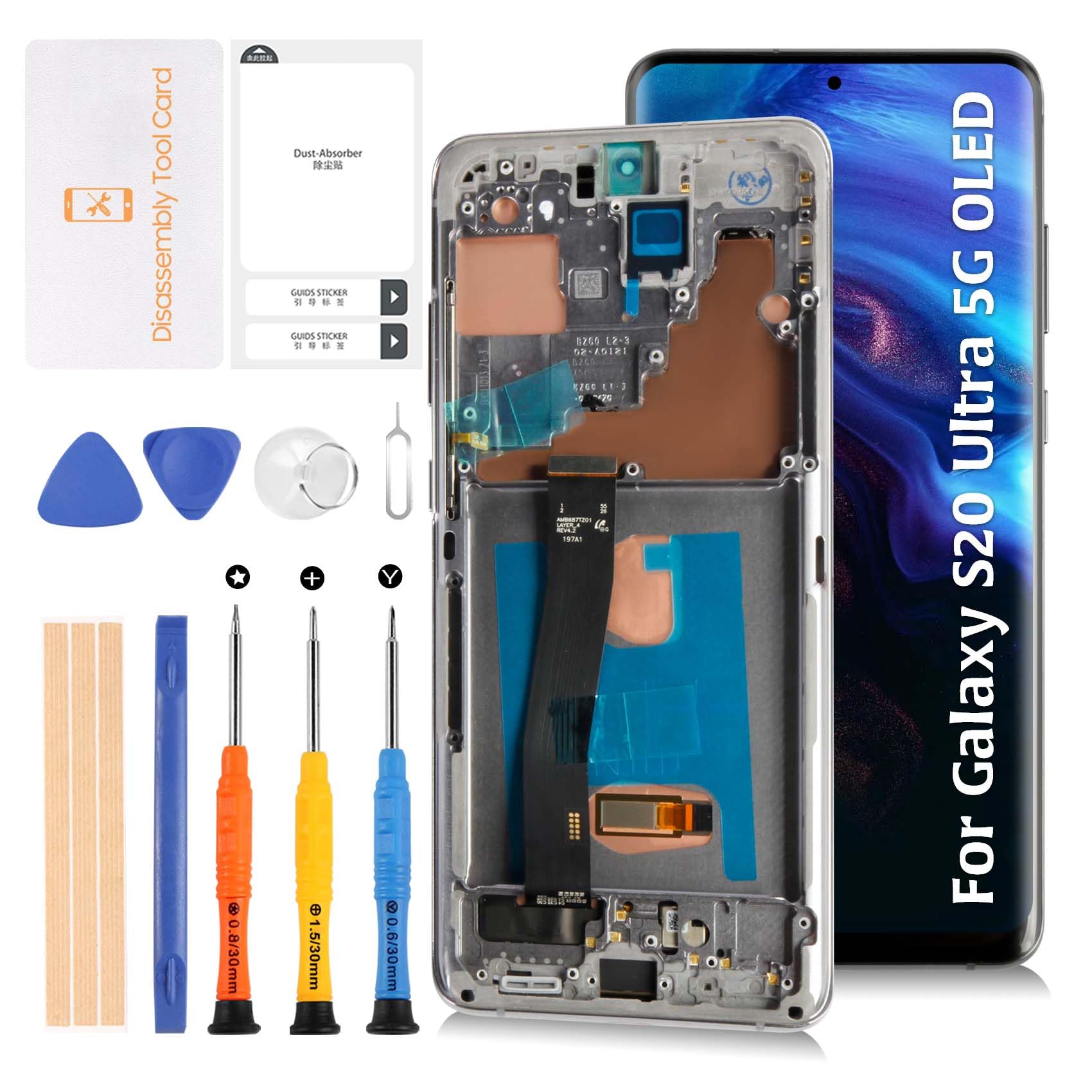 Amazon.com: Olivechard S20 Ultra 4G/5G G988 AMOLED LCD Display