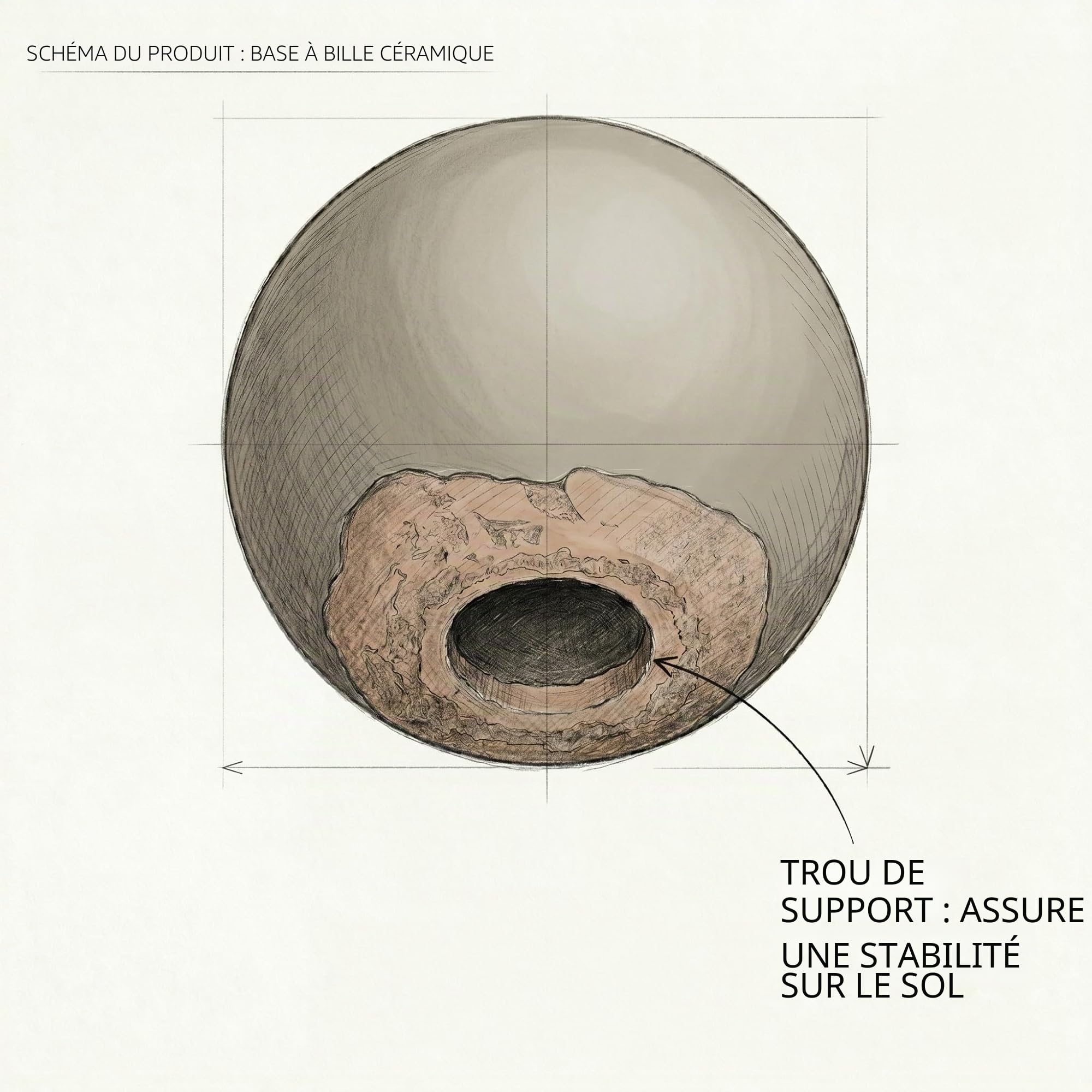 teramico Boule décorative de Jardin émaillée – Bleu, Vert, Anthracite, Turquoise, céladon – Très Haute qualité résistante au Gel et aux intempéries - en grès (28 cm, Bleu)