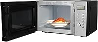 Vista 4 de Emerson MW9005SS Compact Countertop Microwave Oven with Push Button Control, LED Display, 900W, 5 Power Levels, 6 Auto Menus, Glass Turntable and