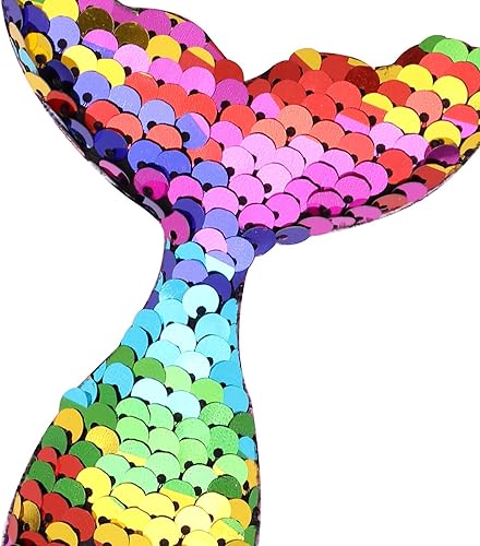 Miniatura 3 de 14 piezas de decoración de cupcakes con cola de sirena, pequeñas y reversibles con lentejuelas, para decoración de pasteles de cumpleaños, palillos