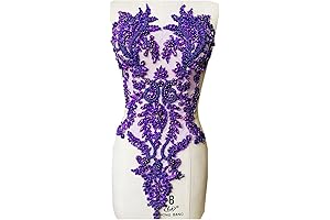 Handmade Embellishments: Purple Applique for Dazzling Attire