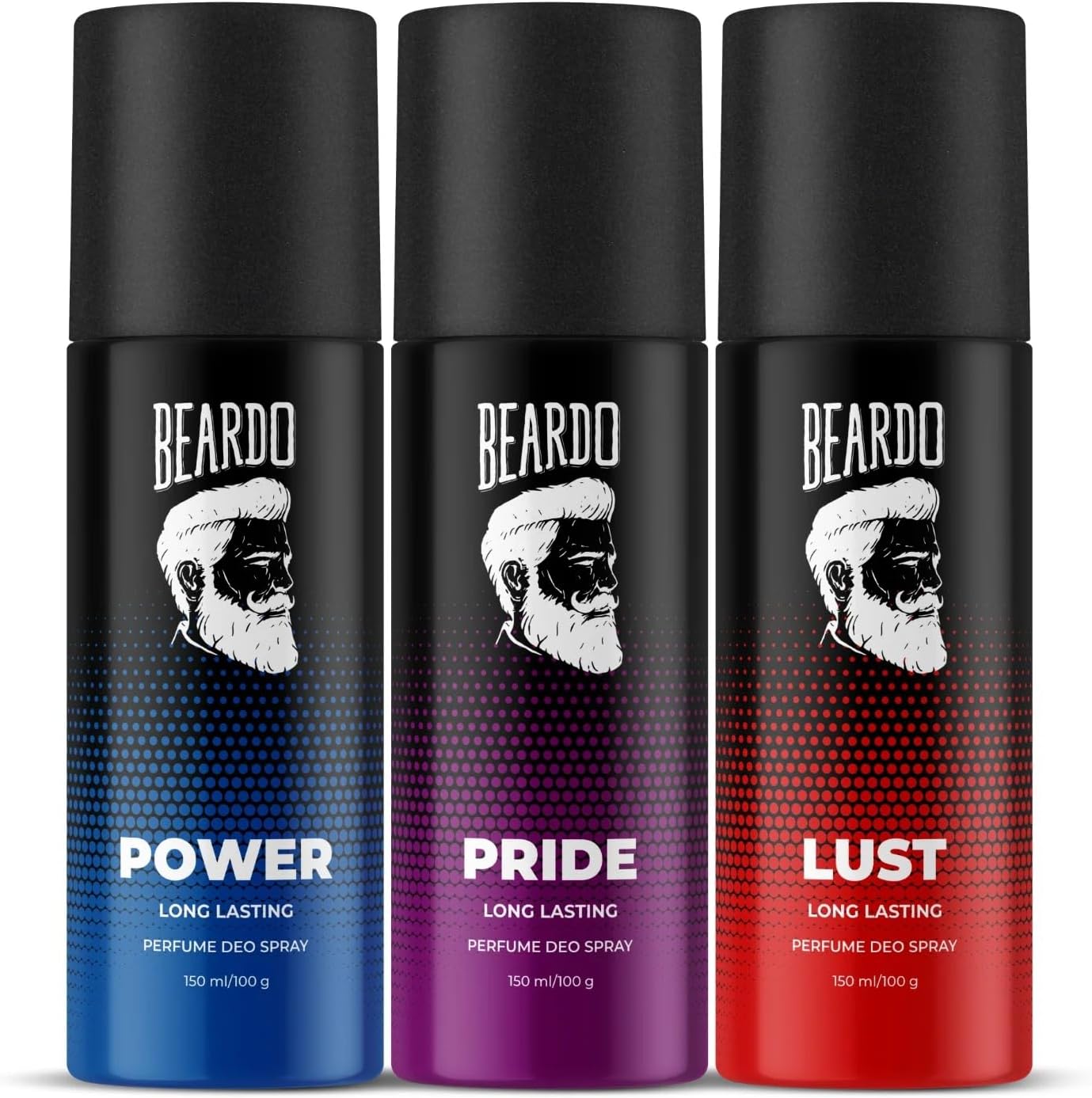 Power, Lust & Pride Perfume Body Spray (Set of 3) Get compliments with Long lasting Fougere, Aromatic Deodorant Brand | Christmas gift for men | Gift For Friends | Gift for Men