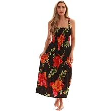 Just Love Floral Print Tube Sundress Swimwear Cover Up Summer Dress for Women