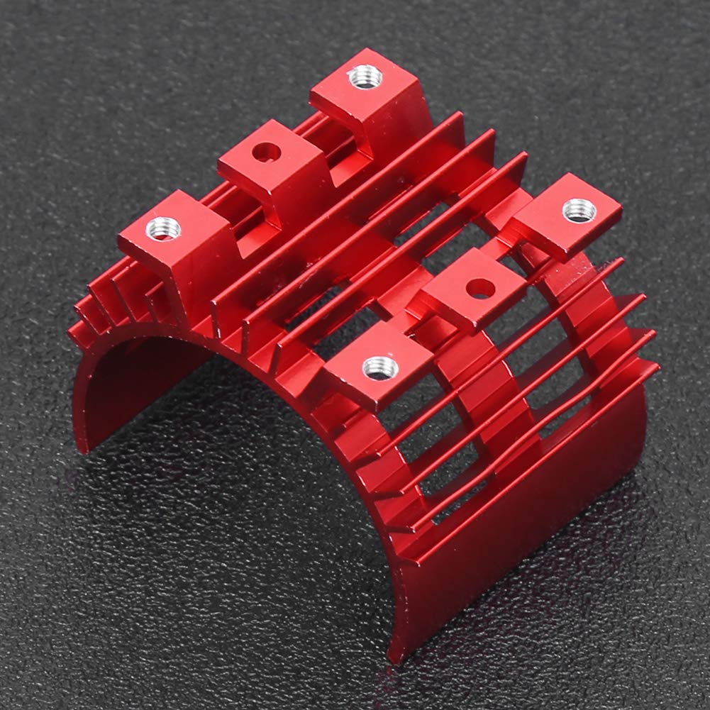 RC Heat Sink for Motor, Remote Control Car Engine Cooler, Fit for Wltoys 144001 1/14 RC Car Upgrade Parts(Rot) Car model accessory