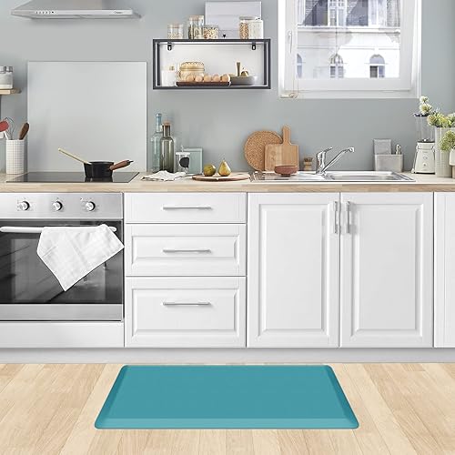 Miniatura 322 de KitchenClouds - Tapete antifatiga acolchado para cocina, impermeable, antideslizante, cómodo, para escritorio de pie, fregadero y oficina, 17.3 x 39