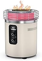 Ninja Fireside360 Outdoor Propane Fire Pit & Heater - 3 Modes, Smokeless Flames, 80,000 BTU Portable for Patio, Camping, Beach