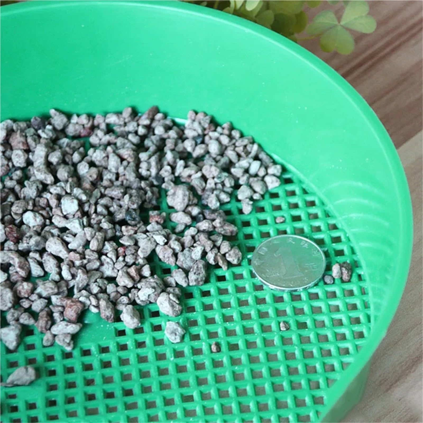 Strumenti per Semina Setaccio da giardino in plastica Attrezzo da giardino Setaccio a maglie fini Setaccio per terreno Strumento di setacciatura Setaccio per sabbia da miniera Strumenti Agricoli(2Pcs)