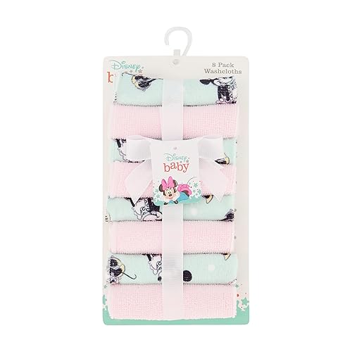 Miniatura 9 de Cudlie Disney - Toallas de bebé con personajes de guardería, paquete de 8 paños para niños para baño, regalos de baby shower y artículos para bebés