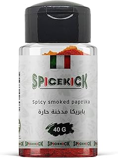 SPICEKICK Milled Spicy Smoked Paprika 40g – Natural Smoked Condiment Adds Spicy Flavor and Attractive Color to Oriental & Western Dishes, Grills, Sauces & Fast Food