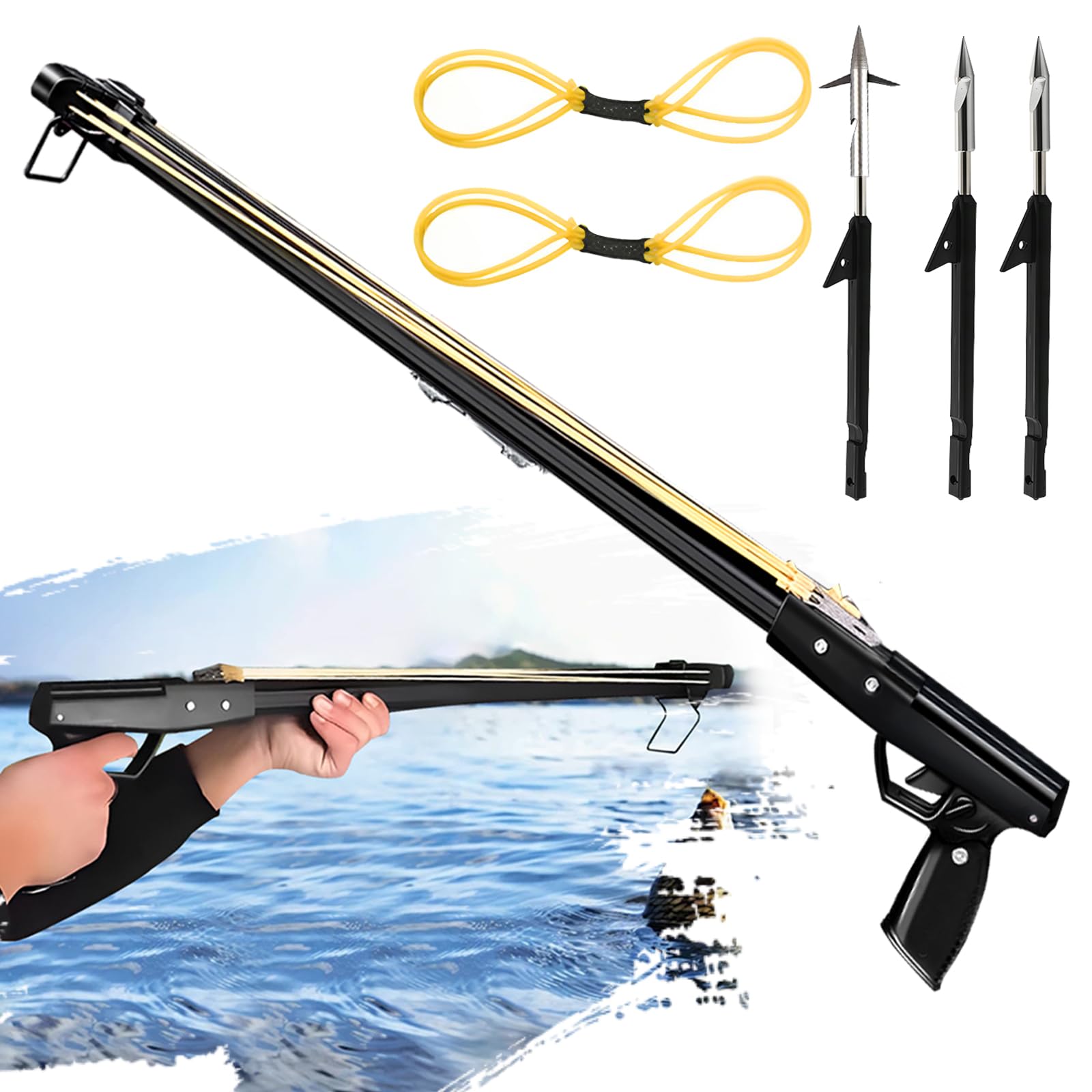 Premium Long Distance Fishing Slingshot for Adults, Aerospace Aluminum Construction, Precision Casting Fishing Equipment, Lightweight Portable Outdoor Fishing Gear