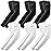 YQXCC 6 Pairs Arm Sleeves, Cooling UV Sun Protection Sports Compression Sleeves for Men Women, Golf Basketball Arm Sleeves