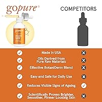 Vista 6 de goPure Actives - Suero de vitamina C, suero iluminador con vitamina C y ácido ferúlico, beneficios hidratantes y antienvejecimiento, mejora