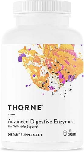 THORNE - Enzimas digestivas avanzadas - Mezcla de enzimas digestivas para ayudar a la digestión - Apoyo a la salud intestinal con pepsina, bilis de